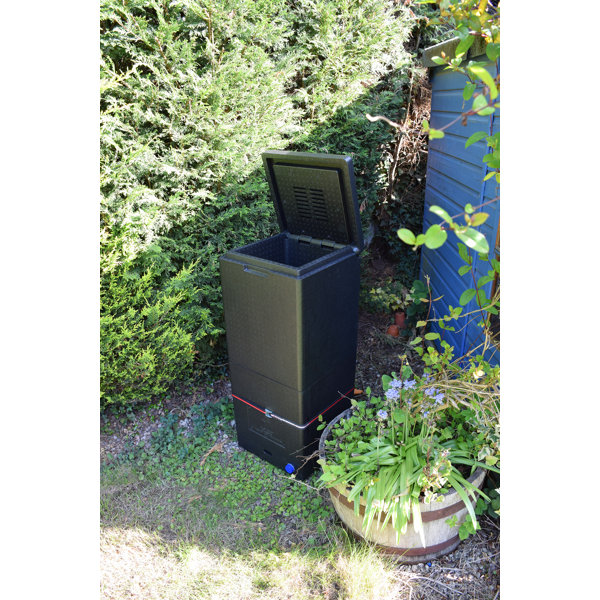 HOTBIN Composting Hot Composter Bin 26 Gallons Gal. Plastic Odor Resistant Outdoor Stationary